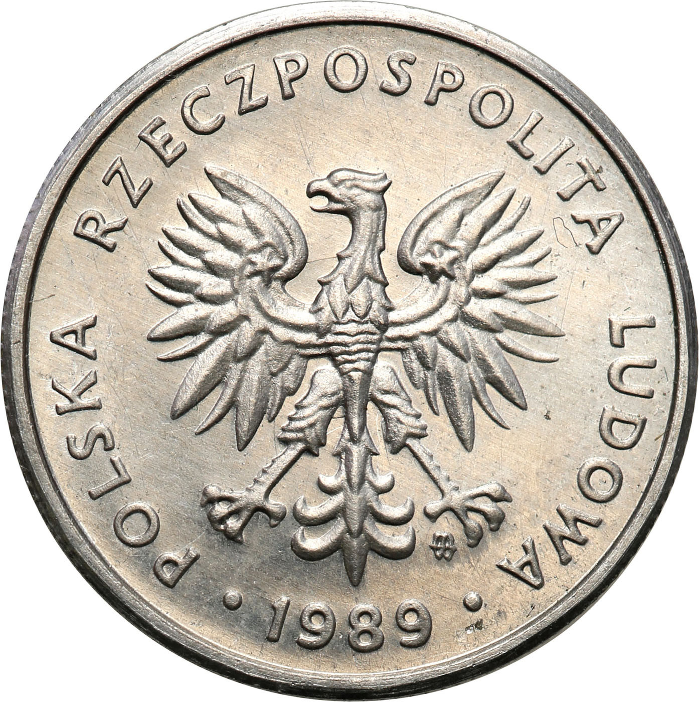 PRL PRÓBA aluminium 5 złotych 1989 - RZADKOŚĆ